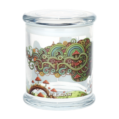 Pulsar Pop Top Glass Jar | Bigfoot Break Time | Back View