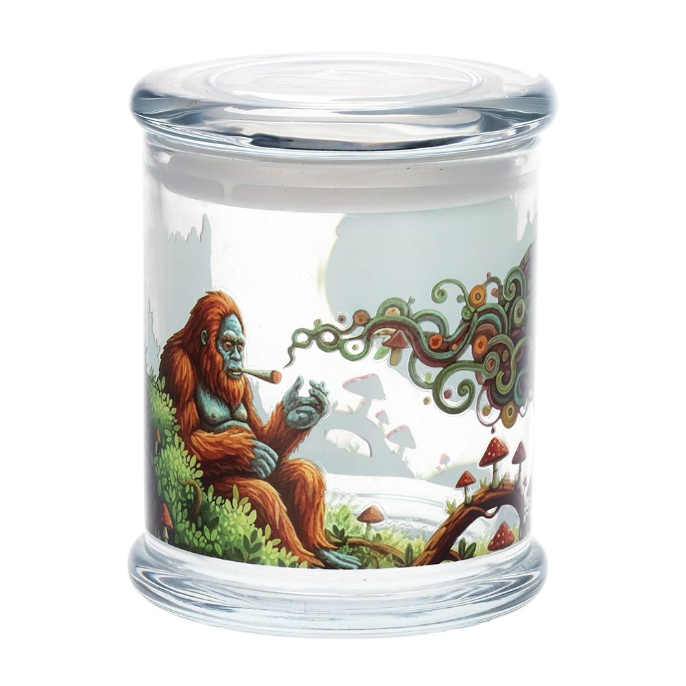 Pulsar Pop Top Glass Jar | Bigfoot Break Time | Front View