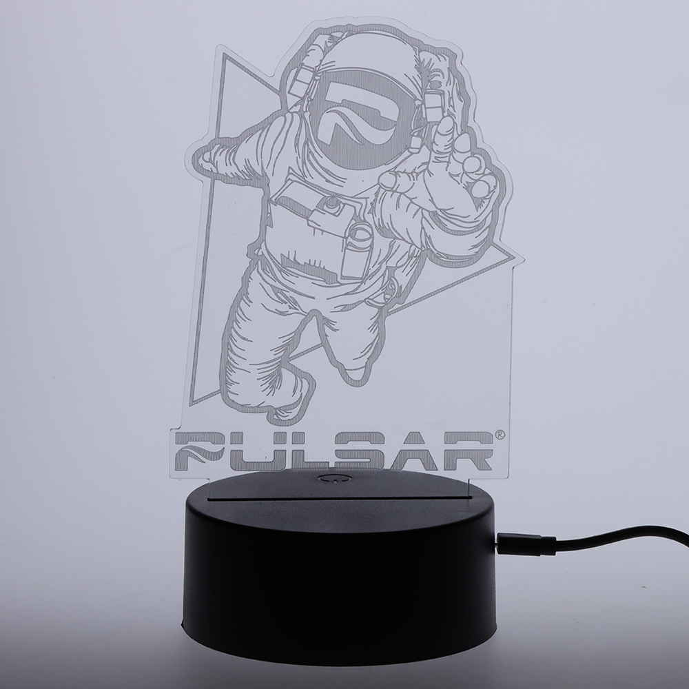 Pulsar Psychedelic Spaceman LED Light | Unlit View