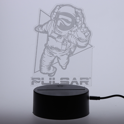 Pulsar Psychedelic Spaceman LED Light | Unlit View