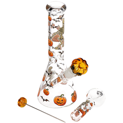 Pulsar Pumpkin Party Beaker Bong Set | Contents