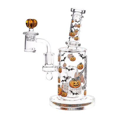 Pulsar Pumpkin Party Dab Rig Set | Back View