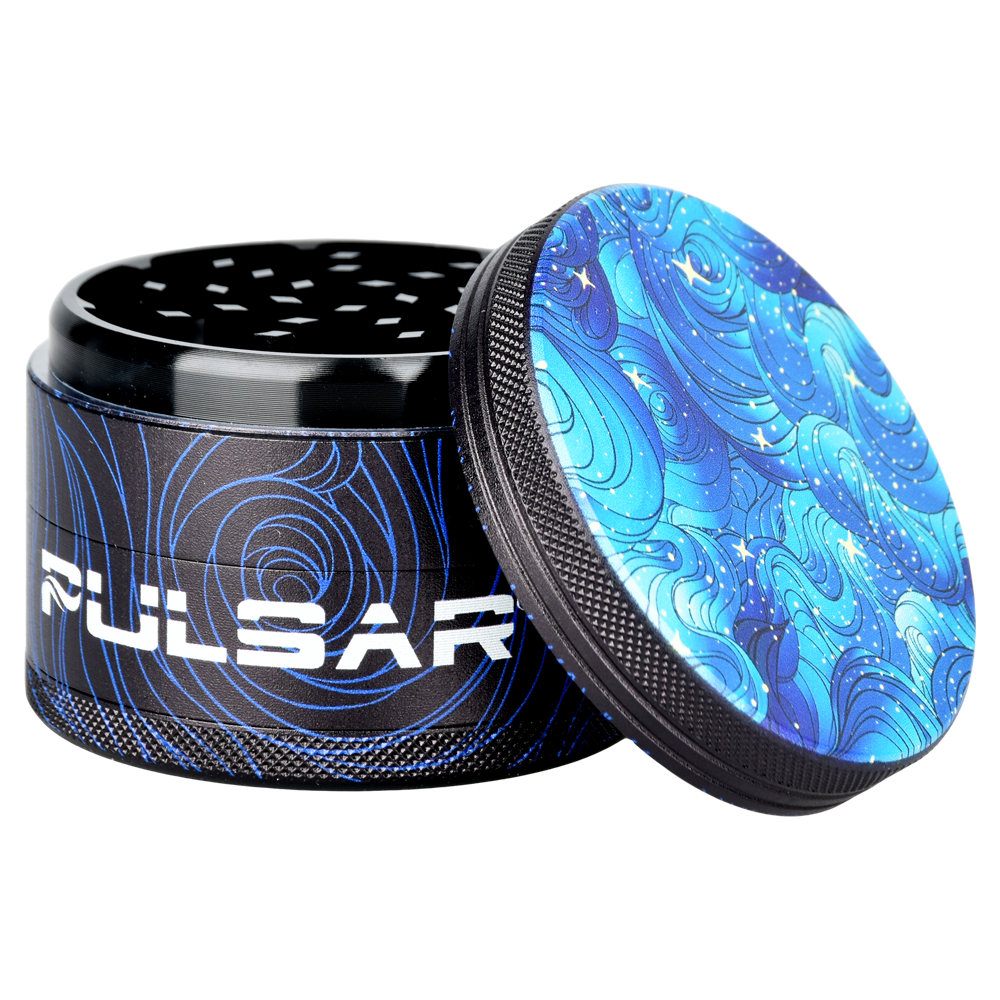 Pulsar Side Art Design Series Grinder | Space Dust | Open View