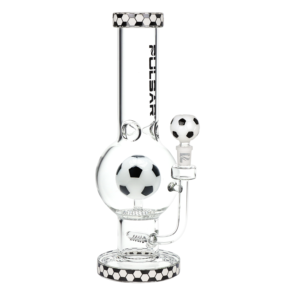 Pulsar Soccer Celebration Bubble Bong | Front View