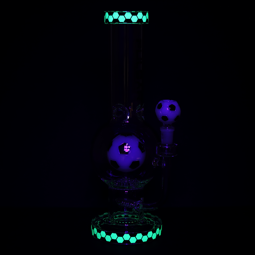 Pulsar Soccer Celebration Bubble Bong | Glow In The Dark Accents