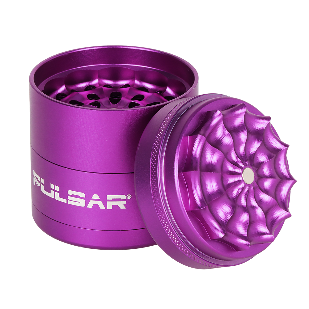 Pulsar Spider Web Mill Grinder | 5pc | Purple