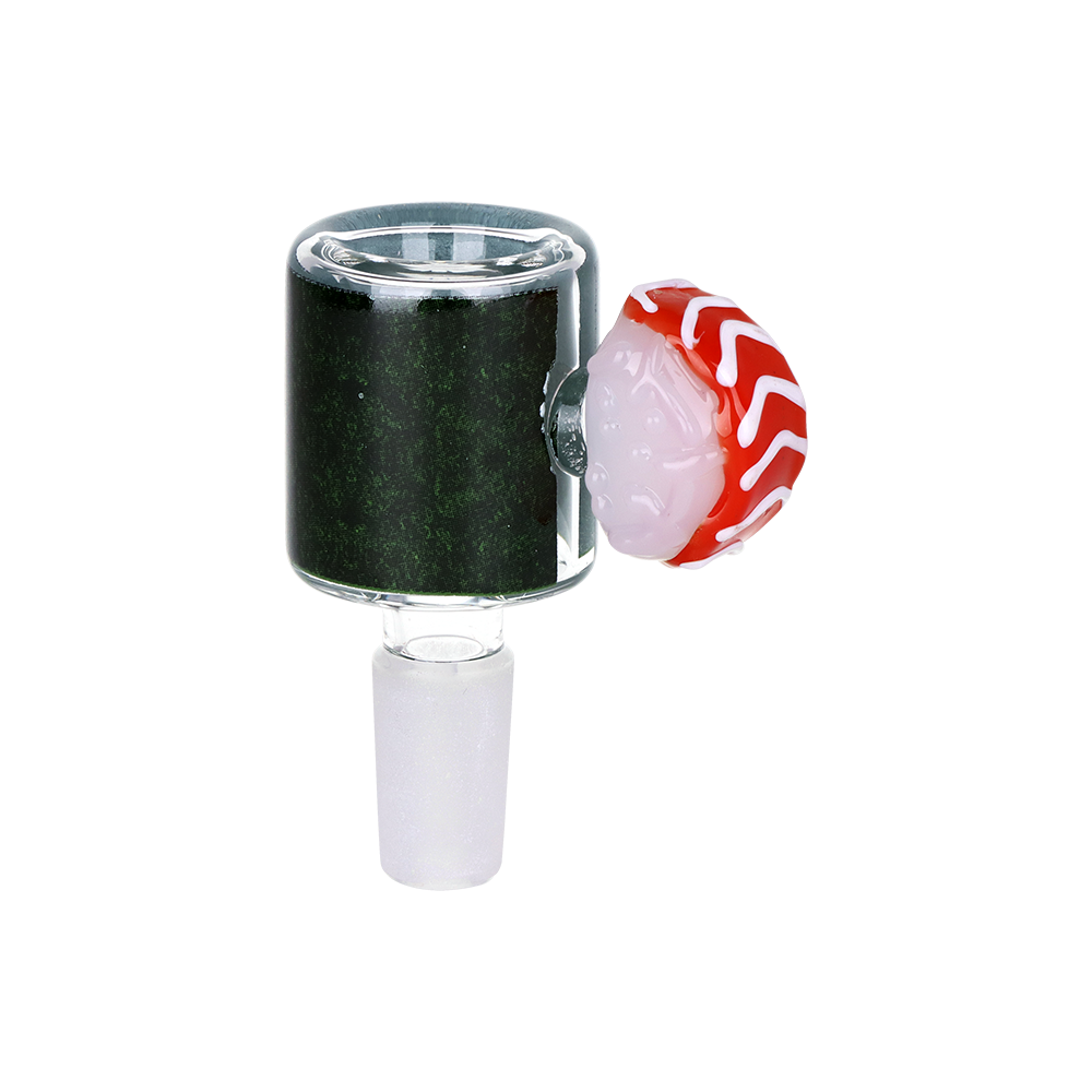 Pulsar Sushi Time Bubble Bong | Matching Sashimi Handle Herb Slide