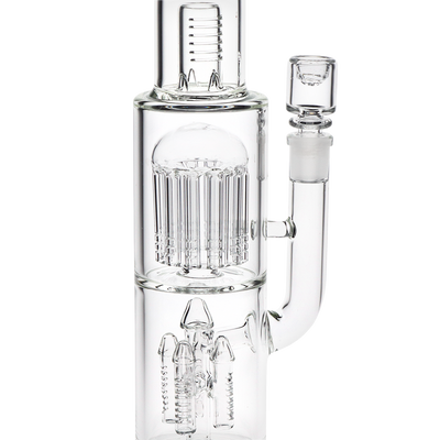 Pulsar Turbo Tower Straight Tube Bong | Close Up of Jellyfish & Multi-arm Inline Percolators