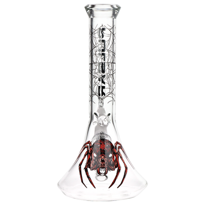 Pulsar Webs of Entanglement Flared Beaker Bong | Back View