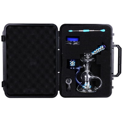 Pulsar Wig Wag Recycler Dab Rig Set | Padded Travel Case