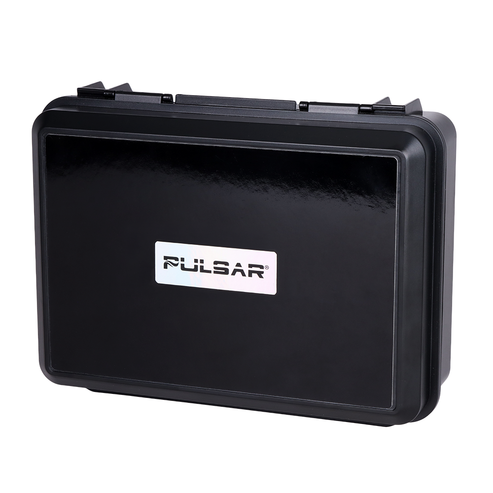 Pulsar Wig Wag Recycler Dab Rig Set | Travel Case Front View