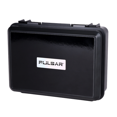 Pulsar Wig Wag Recycler Dab Rig Set | Travel Case Front View