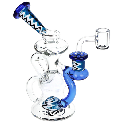 Pulsar Wig Wag Recycler Dab Rig Set | Mini Rig Front View