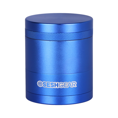 SeshGear Aluminum Mill Grinder | 5pc | Blue Side View