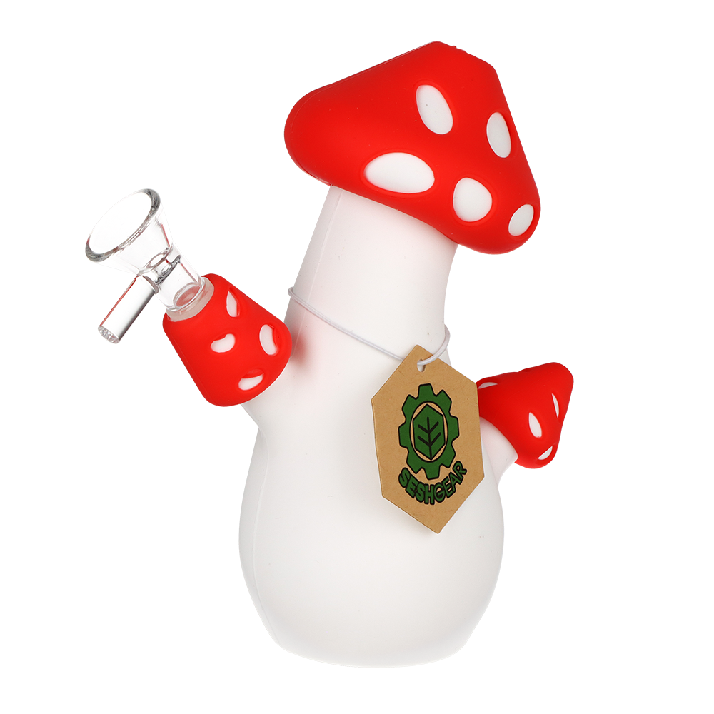 SeshGear Aware Amanita Silicone Bong | Front View