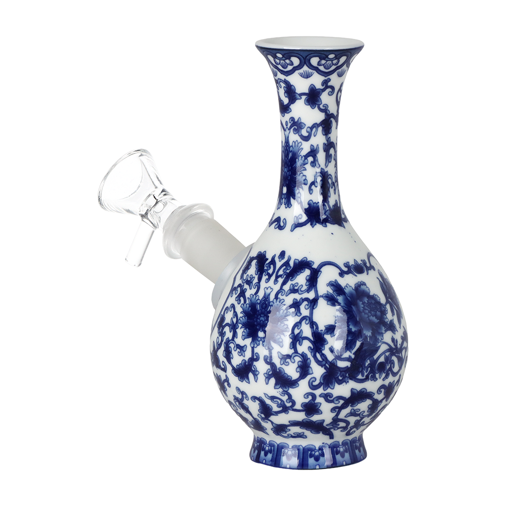 SeshGear Ceramic China Bubble Vase Bong | Back View