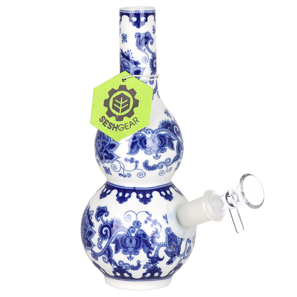 SeshGear Ceramic China Double Vase Bong | Front View