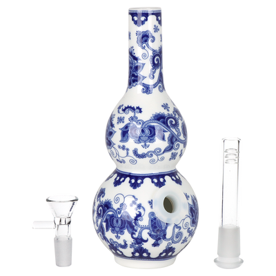SeshGear Ceramic China Double Vase Bong | Pieces