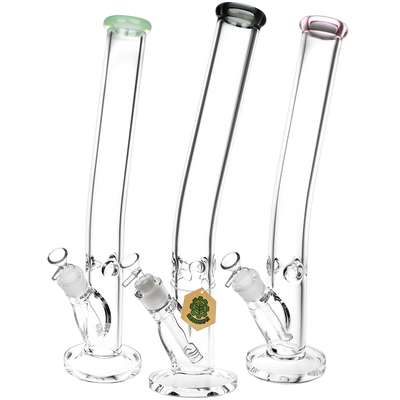 SeshGear Classic Glass Bent Neck Straight Tube Bong | Extra Large Size | Group