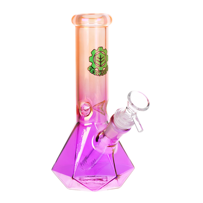 SeshGear Ombre Diamond Beaker Bong | Peach Purple