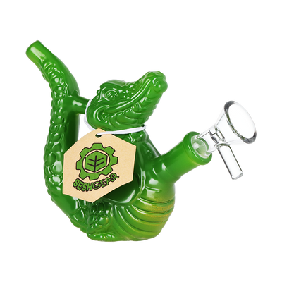 SeshGear Grinning Gator Bong | Front View
