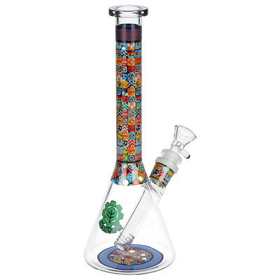 SeshGear Icon Blocks Beaker Bong | Back View