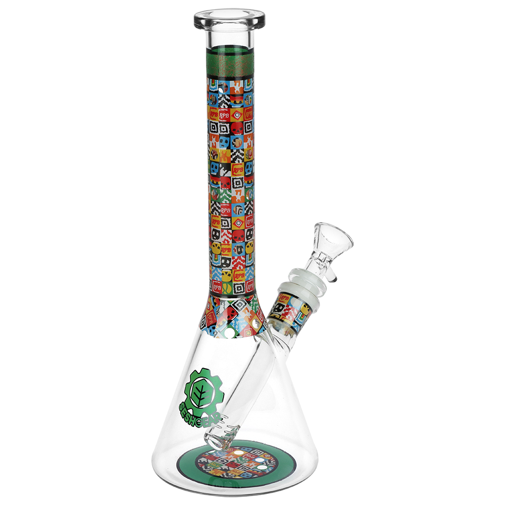 SeshGear Icon Blocks Beaker Bong | Back View
