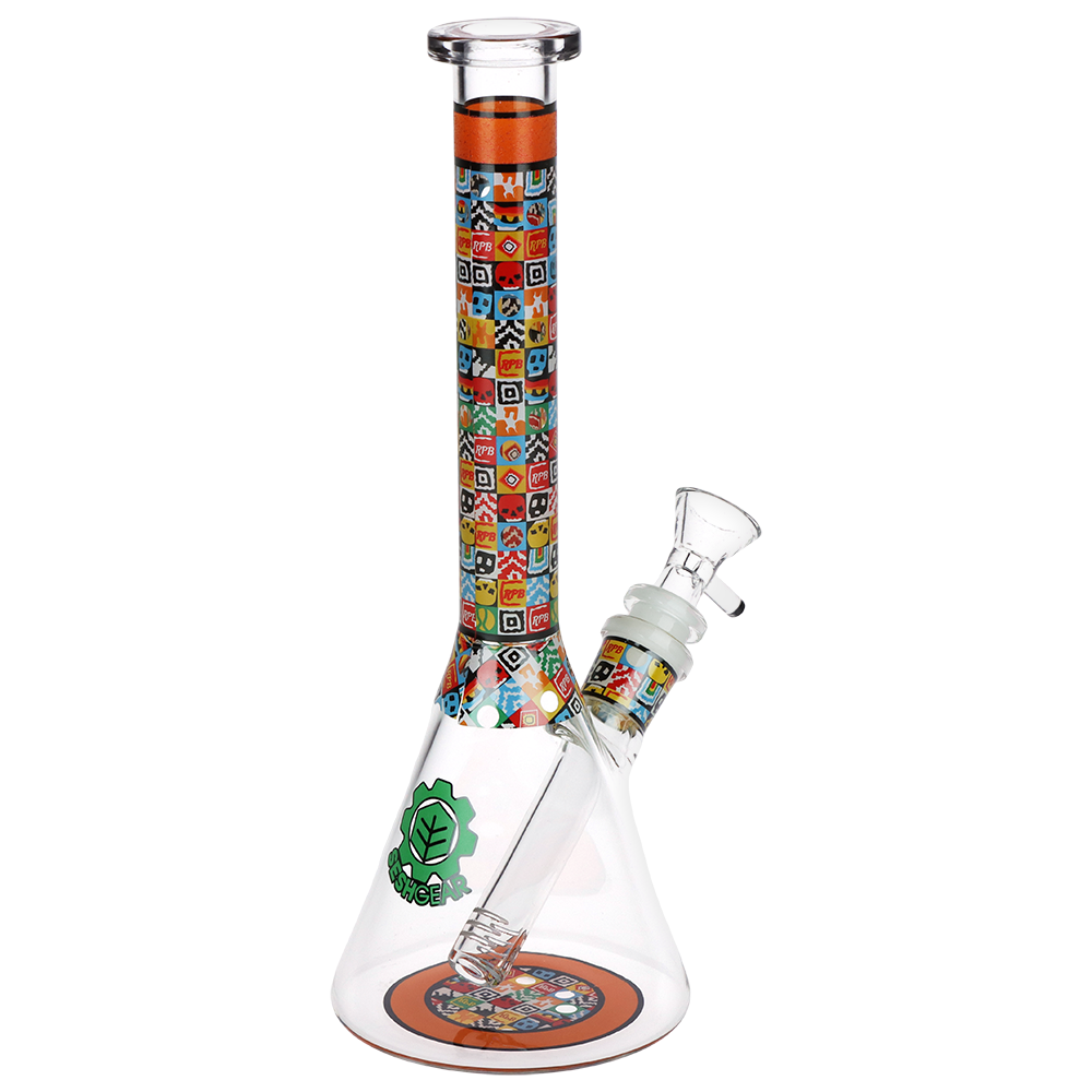 SeshGear Icon Blocks Beaker Bong | Back View