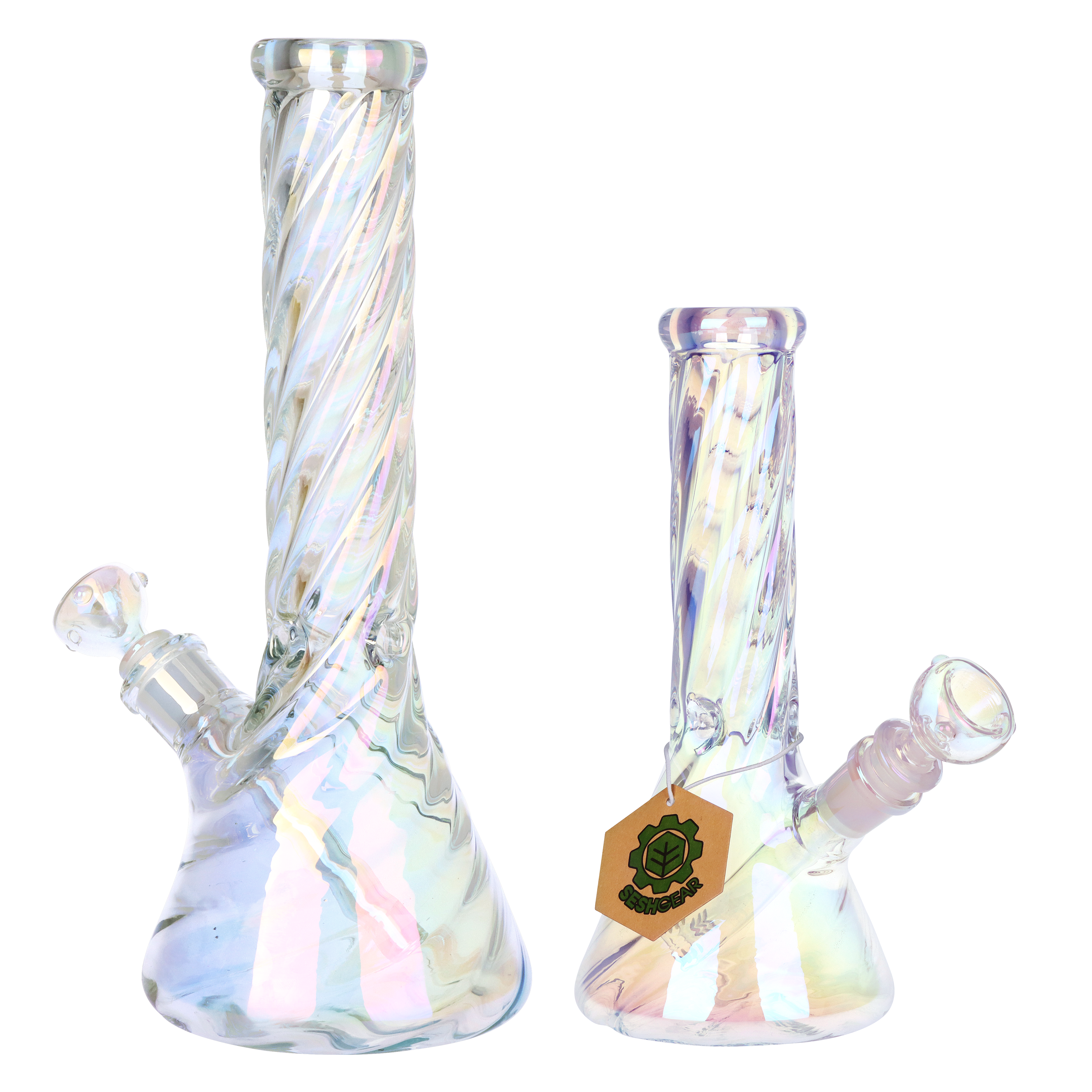 SeshGear Iridescent Twist Beaker Bong | Group