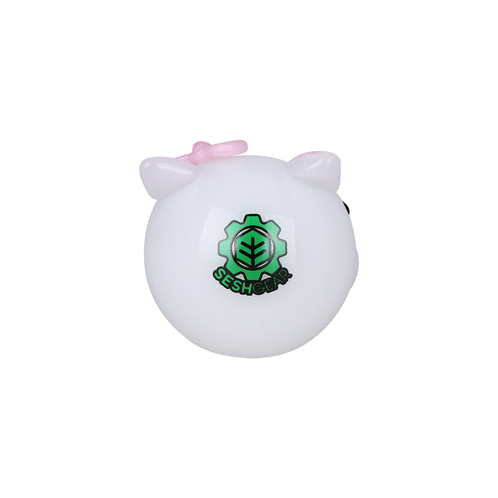 SeshGear Kitty Whiskers Spoon Pipe | Bowl Front View