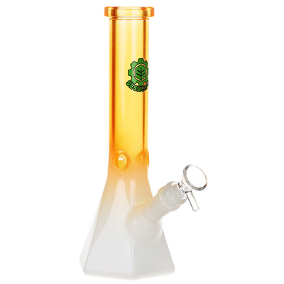 SeshGear Ombre Prismatic Beaker Bong | Orange White