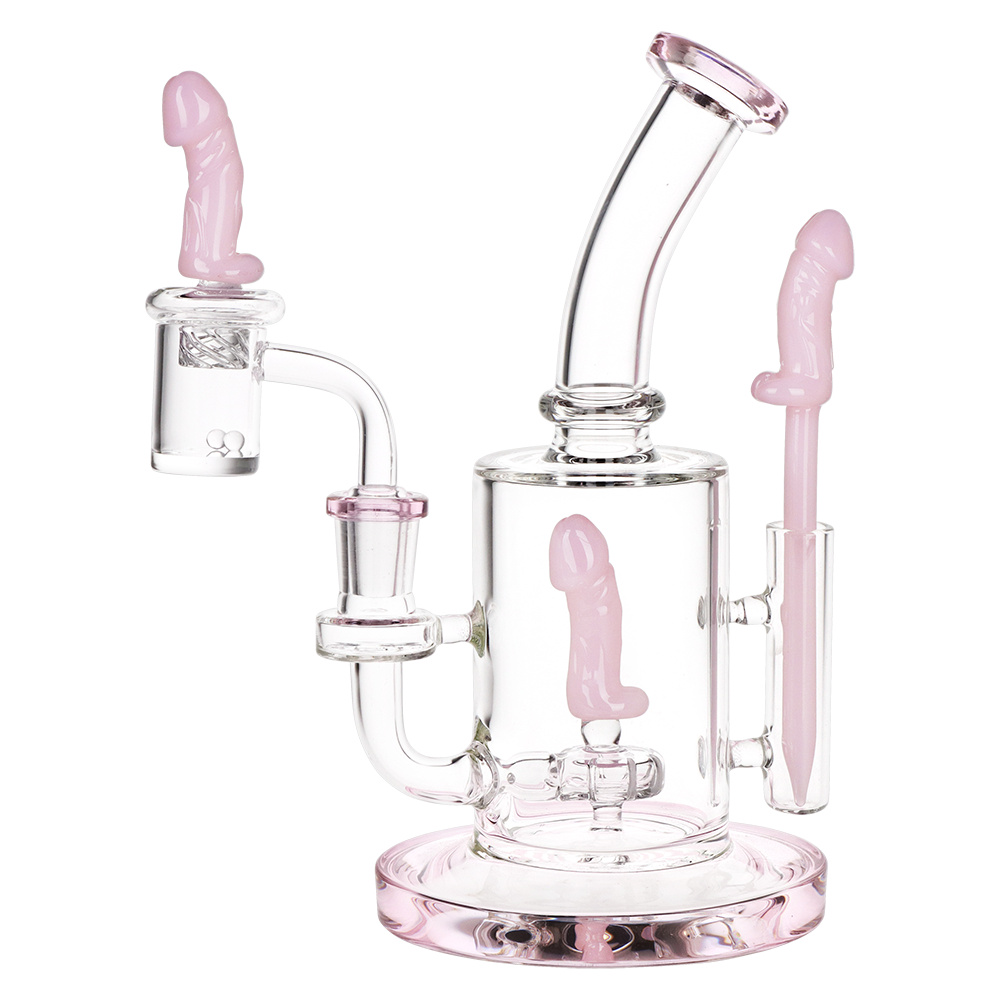 SeshGear Perky in Pink Dab Rig Set | Front View
