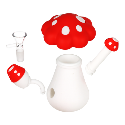 SeshGear Spotted Shroom Silicone Bong | Pieces