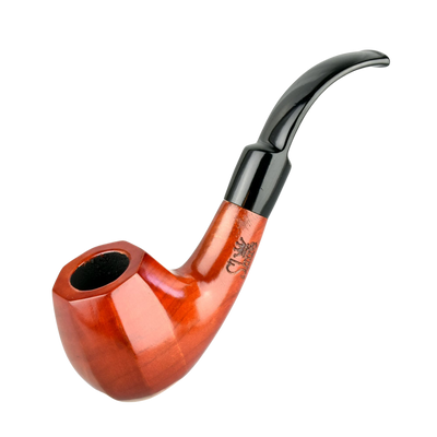 Shire Pipes Bent Paneled Brandy Smoking Pipe | The Façade