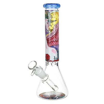 Winged Unicorn Beaker Bong | Blue