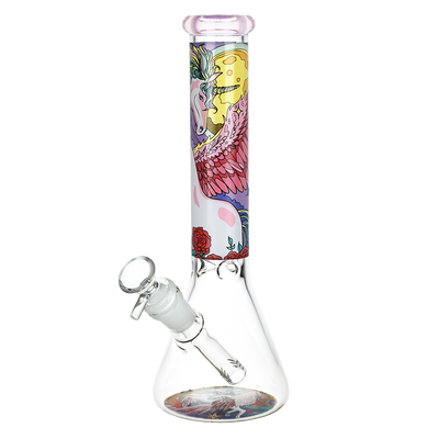 Winged Unicorn Beaker Bong | Pink